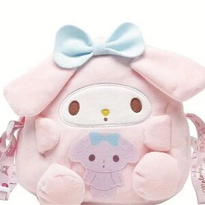 Sanrio My Melody Crossbody Purse /Tote & FREE Hello Kitty & Friends GEL PEN SET